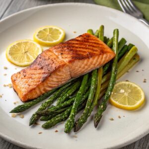 Grilled Salmon and Asparagus